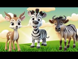 Happy Animal Moments, Familiar Animals: Sika Deer, Zebra, Oryx, Horse - Animal Sounds