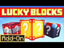 Lucky Blocks Add-On 🔥 | LUCKY BLOCKS, MOBS, VEHICLES AND MORE! | Minecraft Bedrock 1.21.62+