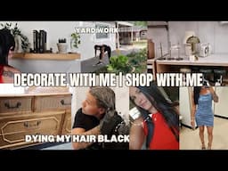 Get it all done ! DECORATE AND SHOP WITH ME ! DYING MY HAIR . All the things vlog