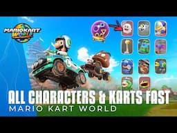 Mario Kart World - 5 Fastest Ways To Unlock All Characters & Karts
