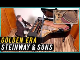 1917 Steinway Model  M – Golden Era Studio Grand FOR SALE - Living Pianos
