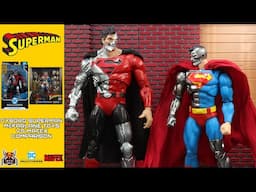 McFarlane DC Multiverse CYBORG SUPERMAN & Mafex 164 Return of DC Comics Figure Review Comparison