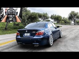 BMW M5 E60 V10 | Forza Horizon 5 | Thrustmaster T300RS Gameplay