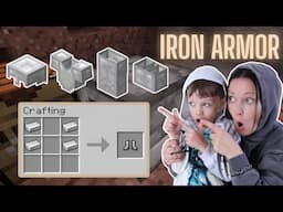 MINECRAFT Tips for Beginers  - How to get IRON ARMOR | Gameplay with Ima and Jessy