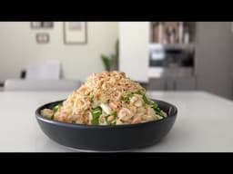 Salmon and Cauliflower Fried Rice【My Mom's Recipe】