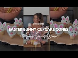 The CUTEST Easter Bunny Cupcake Cones