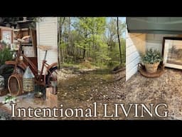 How to Create a Cozy and Intentional lifestyle/Vintage Cottage Home Decor Haul/RELAXING SPRING VLOG