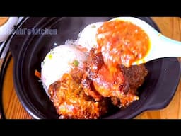 How to cook mouthwatering vegetable white rice with chicken stew