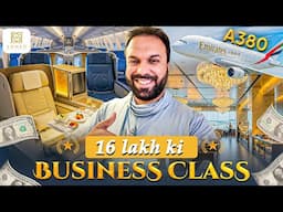 I spent 14 Hours in Emirates A380 Business Class for Rs.1,600,000.00 ✈️💵 Dubai 🇦🇪 to Melbourne 🇦🇺