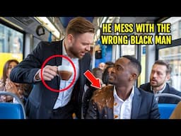 Racist Man Poured Hot Coffee On A Black Man On A Bus. A Few Minutes Later They Meet Again