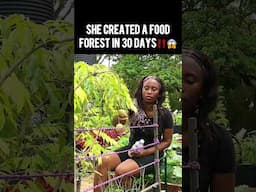 WOMAN Creates THRIVING Food Forest In CITY In Just 30 DAYS‼️