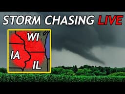 Tornado Risk In The Midwest! | 4-28-25 Live Storm Chasing