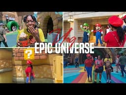 Our FIRST Time At Universal’s Epic Universe  | Riding All Rides | Super Nintendo World & Donkey Kong