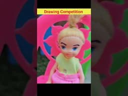 Barbie mein Drawing competition 🎨 #viralvideo #shorts