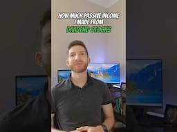How much passive income I made from dividend stocks this month. #passiveincome #financialfreedom