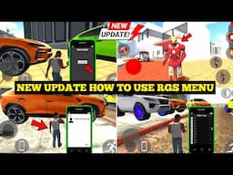 How To Use RGS Menu in Indian Bike Driving 3D New Update 🤯🔥| All Cheat Codes 2025 | Harsh in Game