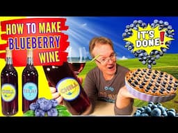 How to Make Blueberry Wine - The Only Wine Recipe You Will Ever Need - Blueberry Wine Bottling Day