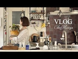 春の購入品と3日間vlog｜南仏アンティーク探し、クリスマスローズが彩る庭、桜パウンドケーキレシピ