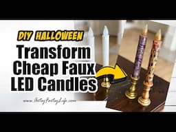 Upcycling LED Candles For Halloween