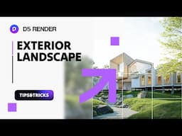 Pro tips to render realistic landscape in 3 minutes: vegetation templates, scatter, and path
