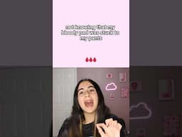 my pad FLEW onto my crush… help 😭 (period horror stories)
