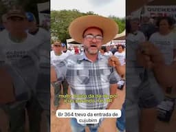Produtores rurais bloquearam a BR-364, km 563, em Cujubim/RO,