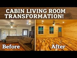 This Cabin Living Room Transformation Took 2 Years — But WOW