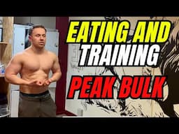The Bulk Is Over.  Full day of eating and training peak bulk