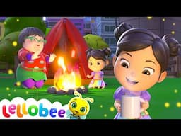 Sing Around the Campfire 🏕️ Lellobee City Farm | Moonbug Kids - Farm Animals