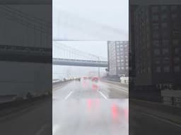 AI Video or Real Life? New York City Downpour - FDR Lower Manhattan Rain Storm - USA