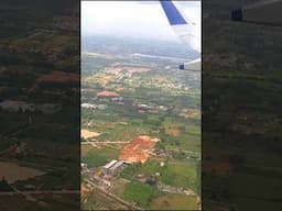 Beautiful view of Dehradun from the sky #airplane #airport #flight #skyview #photography #shorts