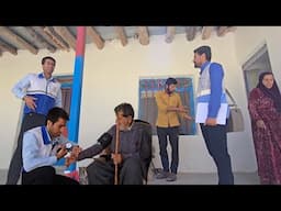 Doctors' presence in the village to measure people's blood pressure