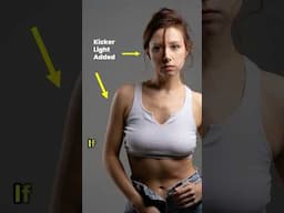 Use a Strip softbox as a KICKER light.  #photographertips #beginnerphotographer #flashphotography