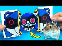 Drawing tutorial & Paper Craft HUE Sprunki for fans Incredibox