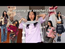 styling my crochet / knit pieces for a week (ft. my parents!)