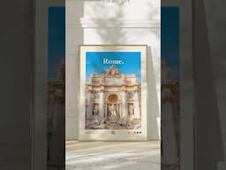 Get your Rome travel poster! 🇮🇹✨ inthemoodforlife.etsy.com #travel #italy #rome #fyp #shorts #reel