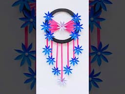 kagojer ful banano | Paper Flower Wall Hanging #shortsfeed #shortvideo #craft #shorts #short