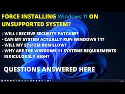 Before you force install Windows 11, here are some things to know