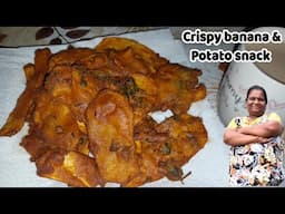 THE PERFECT SNACK FOR THESE COLD WINTER DAYS. #potatosnack #bananasnack #winterfood #wintersnack