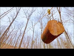 How I Retrieve Firewood Using a Zip Line