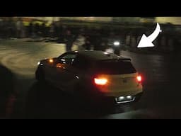 BMW Sends It At Car Meet! - Modified Cars Leaving a Car Meet!