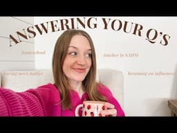 I NEED YOUR ADVICE // answering your questions on homeschool, babies, influencing + more ☕✨