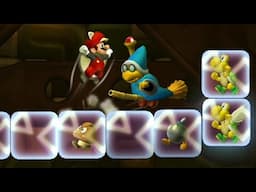 New Super Mario Bros. U Deluxe - 100% Walkthrough Part 12 Gameplay - Meringue Clouds-Kamek Fight