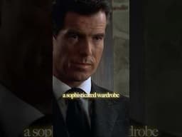 A Dark Windowpane Suit for Pierce Brosnan's 007.