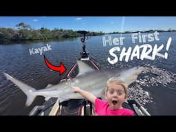 Her First Shark - NEW Motorized Kayak Mod   #fishing