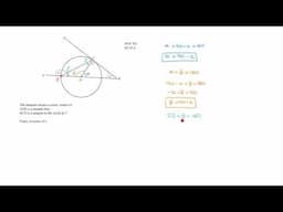 IGCSE Extended Mathematics Past Paper Circle Theorem #1 - 030425