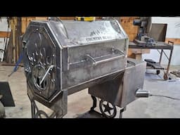 Awesome reverse flow bbq smoker build