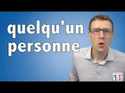 EXERCICE - quelqu'un personne  exercice en français facile - podcast francais facile