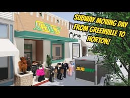 Greenville, Wisc Roblox l *NEW* Subway Restaurant Moving Day Update Roleplay
