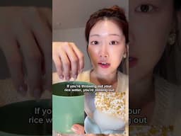 Why you should put rice water on your skin #shorts
